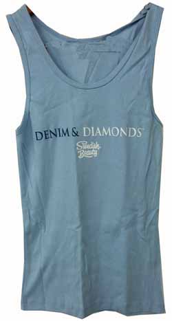 SB Denim and Diamonds Sleeveless Tee Medium